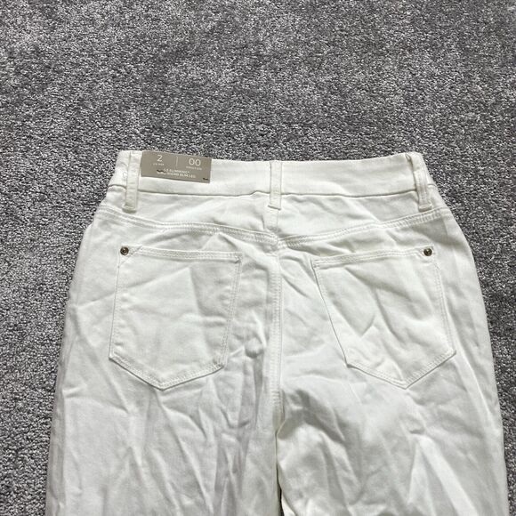 Chico's White Ankle Jeans with Fringe Hem - Picture 15 of 16